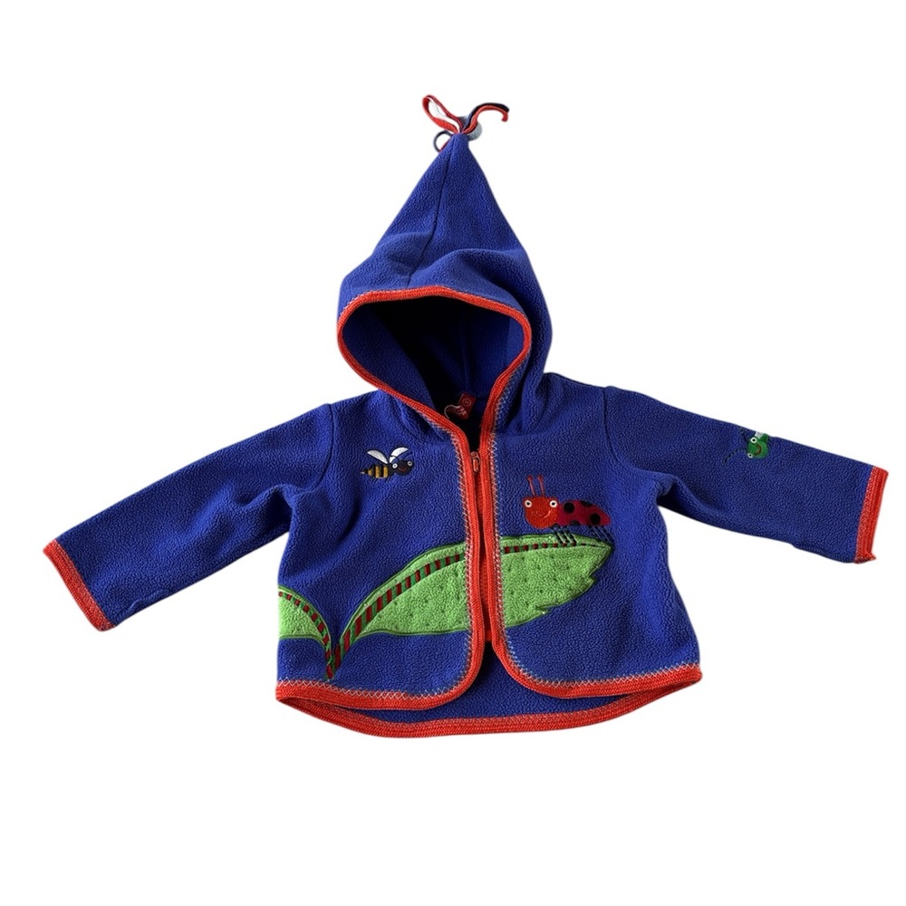 Hanna Andersson Blue Jacket with Red Trim